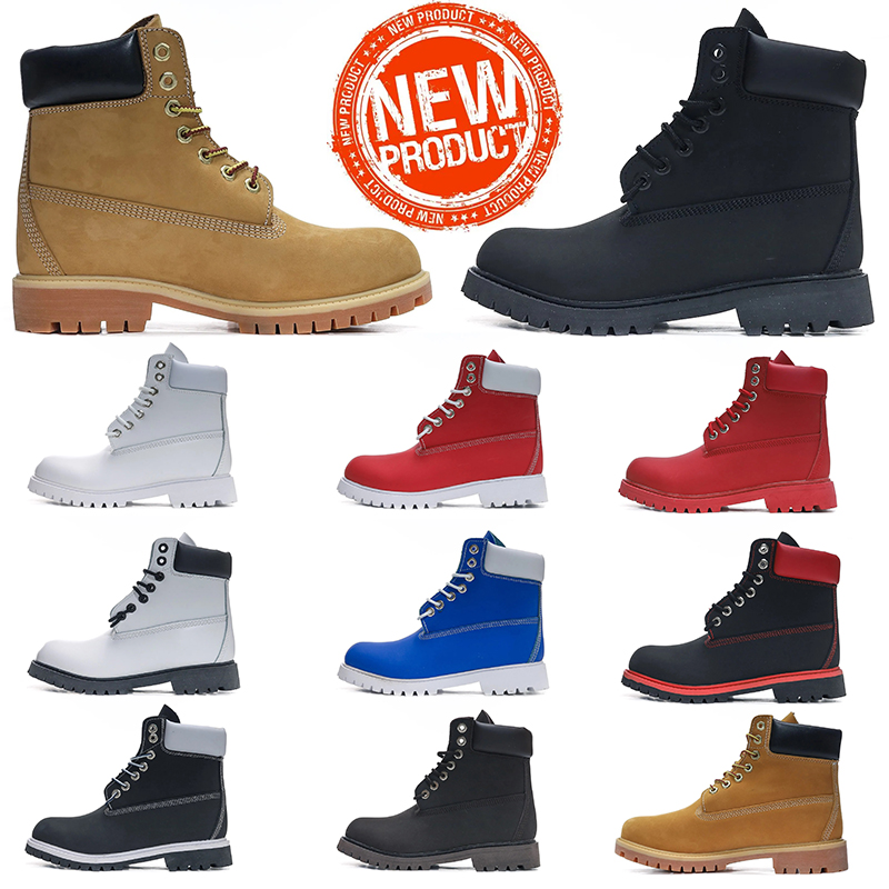 High boot Designer luxury Boots Shoes Men Boots Waterproof Ankle Classic Martin Shoe Cowboy Yellow Red Blue Black Pink Hiking Motorcycle Boots Size