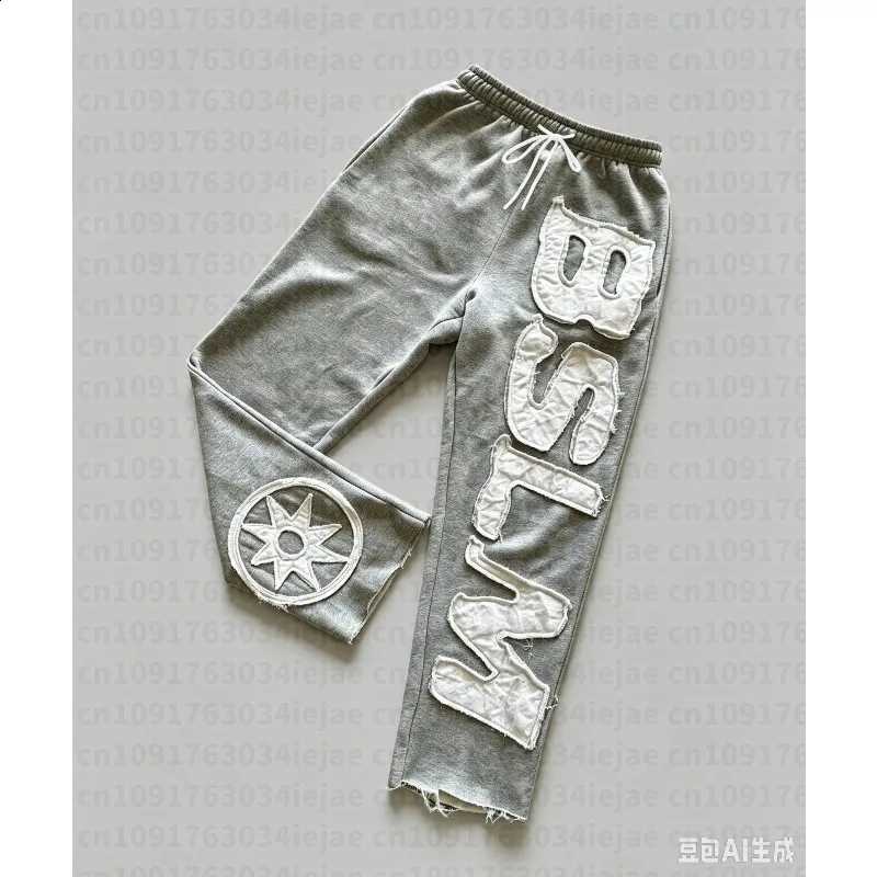 2026 Summer New American Fashion Street Men's Trousers Couple Elastic Waist Sportswear Adult Loose Casual Women's Pants D260916