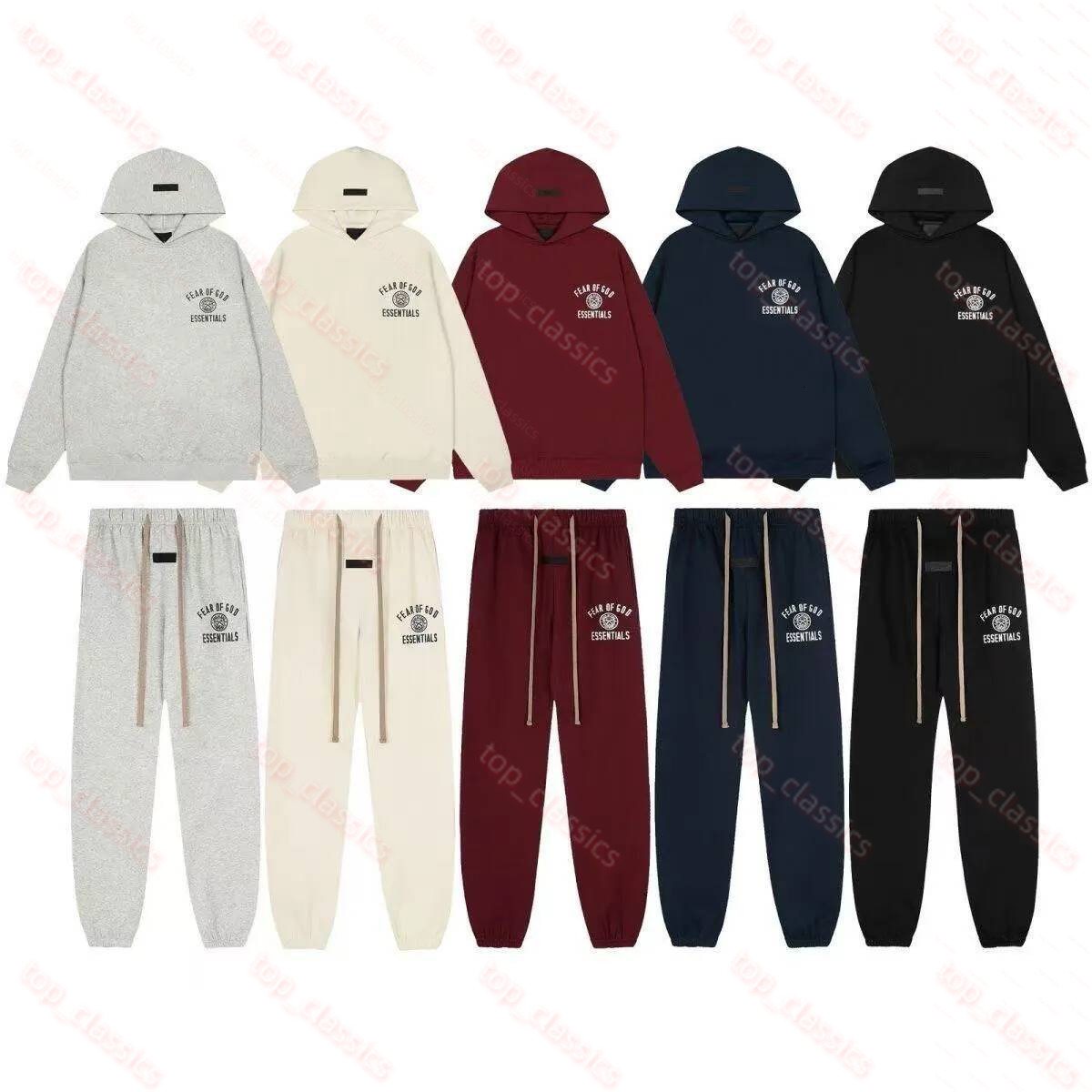 Essencialhoodie Designer Hoodie Men Essential 1977 Hoodie Pants Set Tracksuit 3D Letter Hoodie Long Sleeves Casual Sweatshirts Warm Comfortable Cott