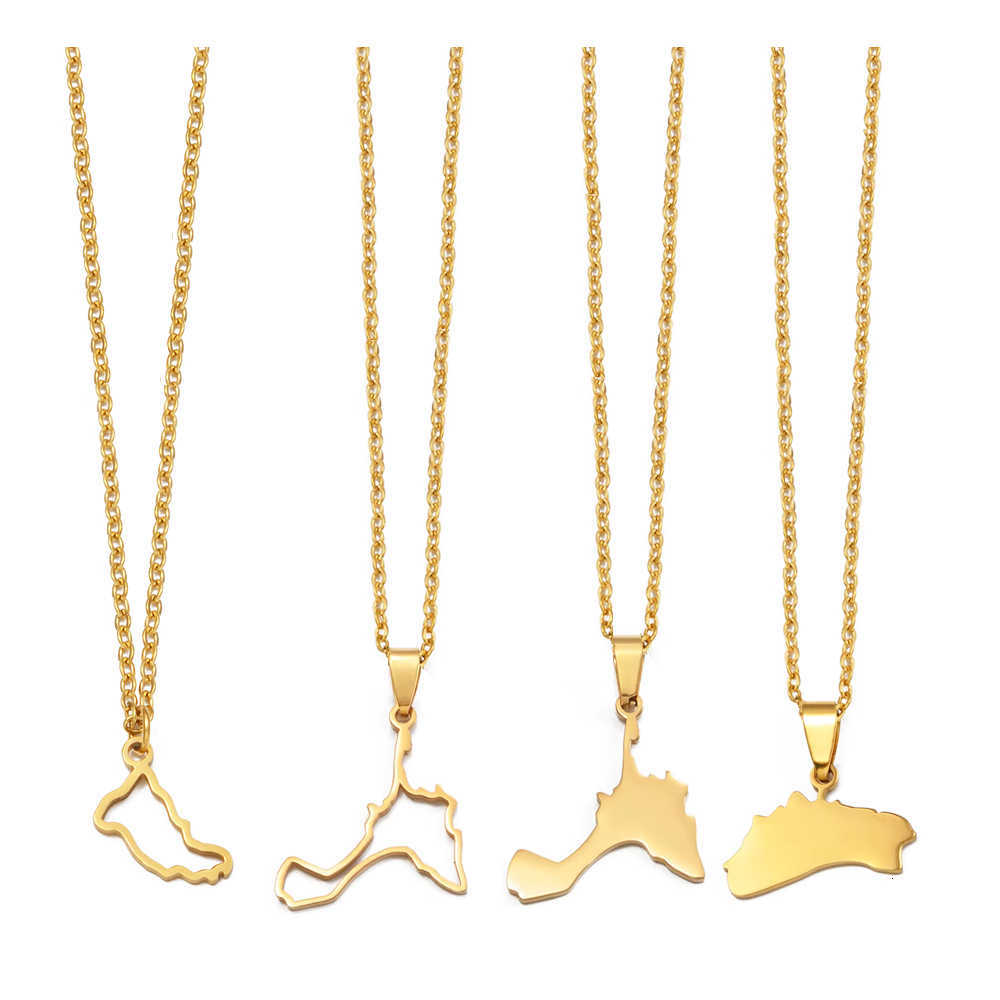 Minorca 1Piece Spain Menorca La Graciosa Formentera Map Pendant Necklaces For Woman Base Balearic lslands Jewelry #563662T260916
