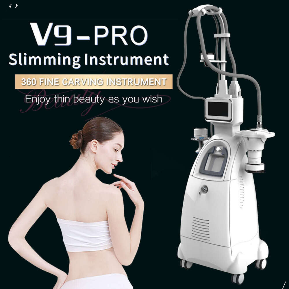 Vela Body Shape Advanced V9-Pro 40Khz Ultrasonic Cavitation Body Sculpting Fat Blasting RF Vacuum Rolling Skin Rejuvenation Massage Equipment