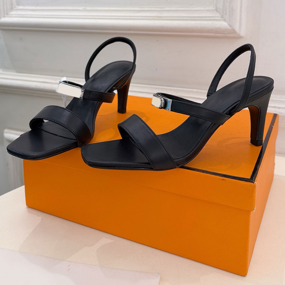Genuine Silk Cowhide Sandal New Womens Designer Sandals Fashion Luxury Comfort Casual Sandals Minimalist Style Classic Brand Sandal Leather Lining S