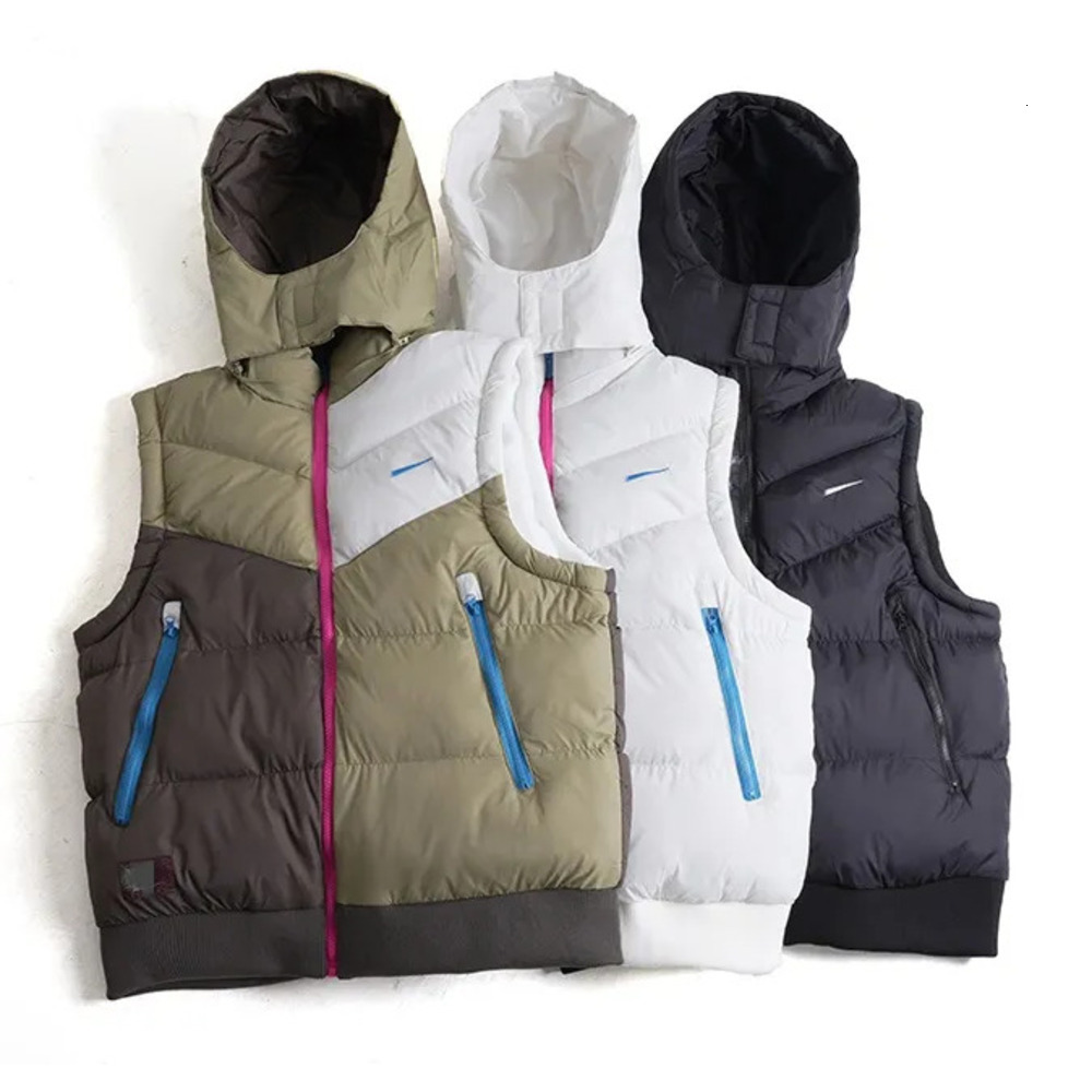 Niikre Jacket Men Designer Sports casual hooded multi-color reversible cotton jacket Cotton Vest Warm Running For Men And Women, Couples' Vest