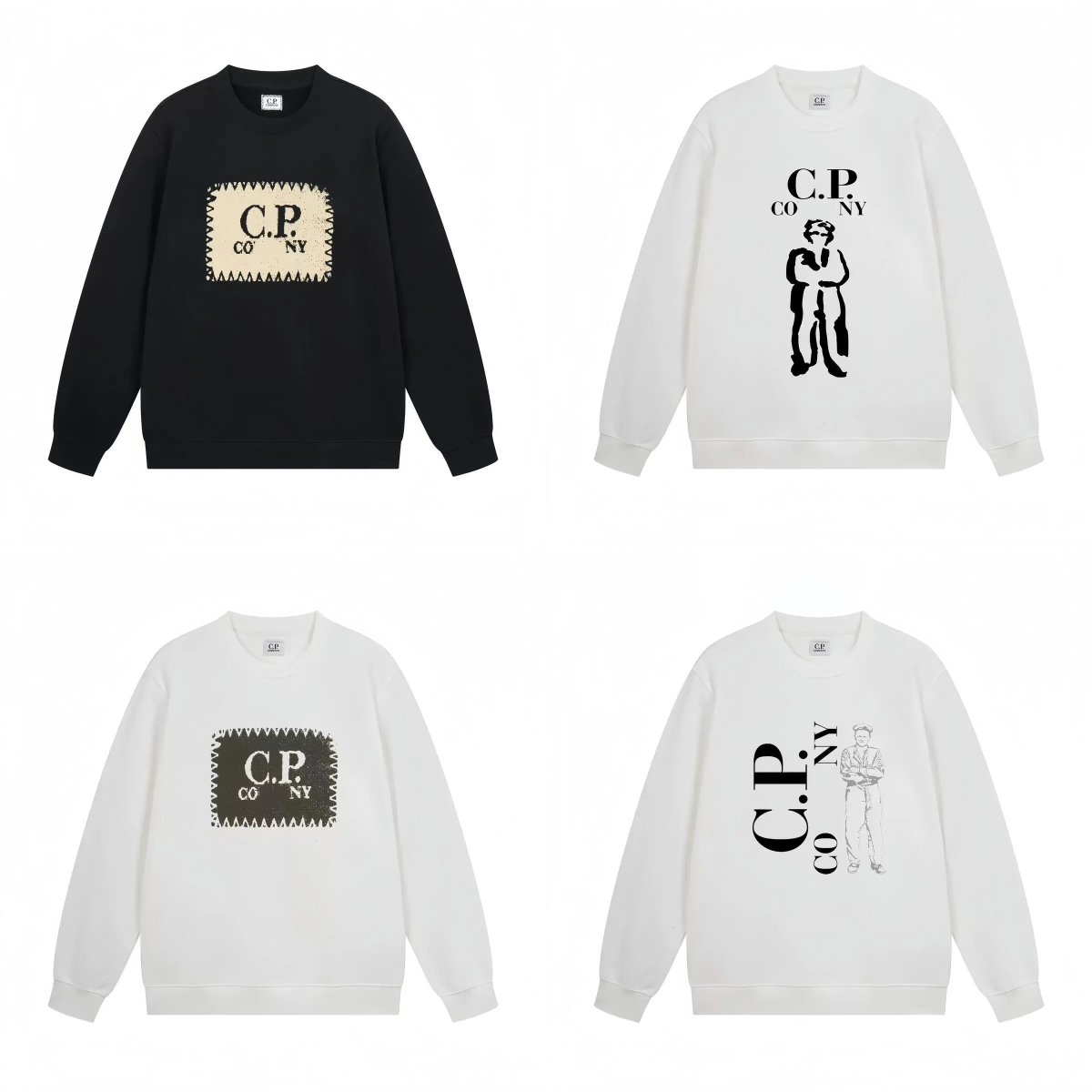 Hoodie Designer Outdoor Casual Loose Round Neck Sweatshirt Jacket Compagniness Hoodie Simple Pure Color Letter Graphic Tee Arm Lens Ecoration C P