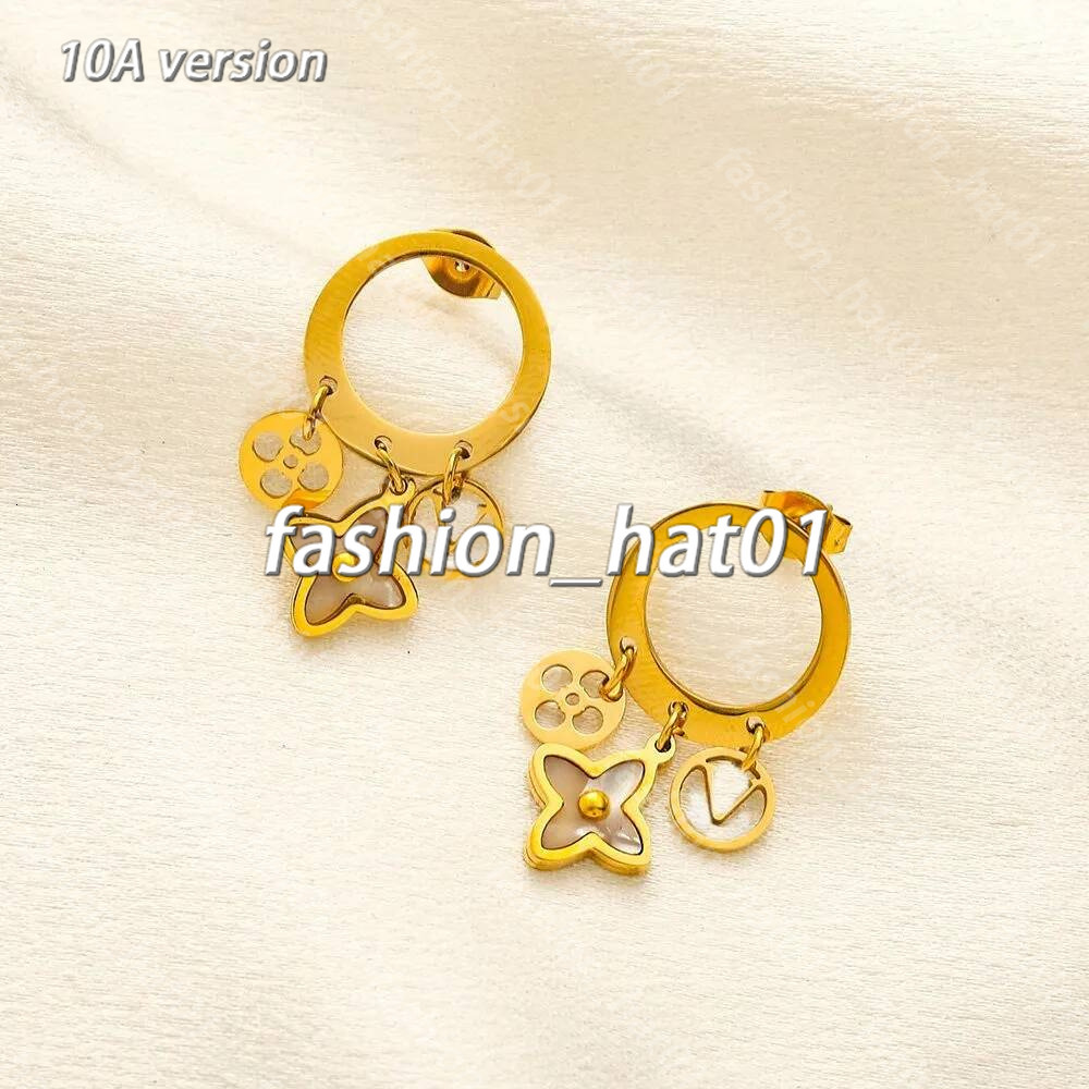 Luxury Diamond Hoop luis witton Earrings Designer loius vuiltton Earrings Brand Letter Stud Earring Chain Geometric Women Jewelry Accessories 20 Sty