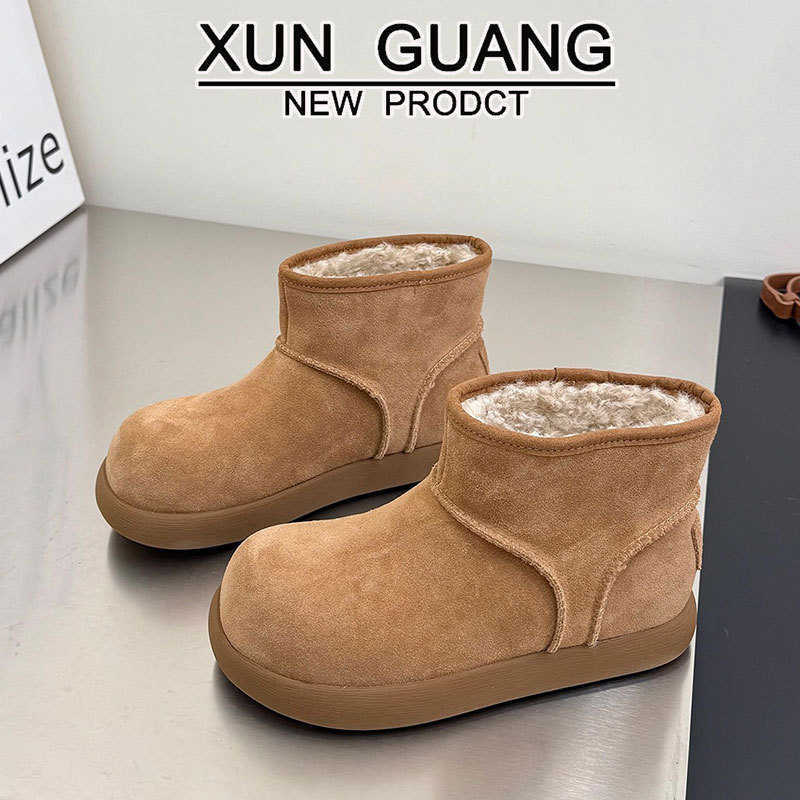 thick-soled cotton shoes, 2026 winter new collection, fleece-lined for warmth, non-slip, and designed