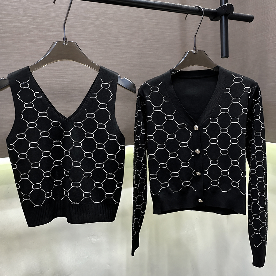 Designer Sweater Cardigan Women's Autumn Classic Cardigan Letter Knitting Fashion Long Sleeve Women High End Jacquard Cardigan Knitting Swea