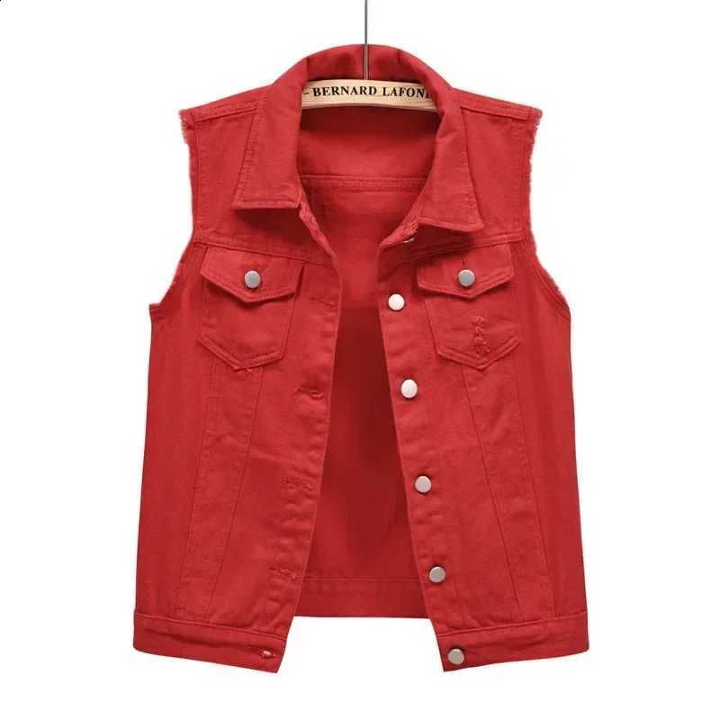 Clothes 2026 New Casual Fashion Vintage Elegant Sleeveless Denim Vest for Women Jacket Spring Streetwear Women Clothing AutumnW260915