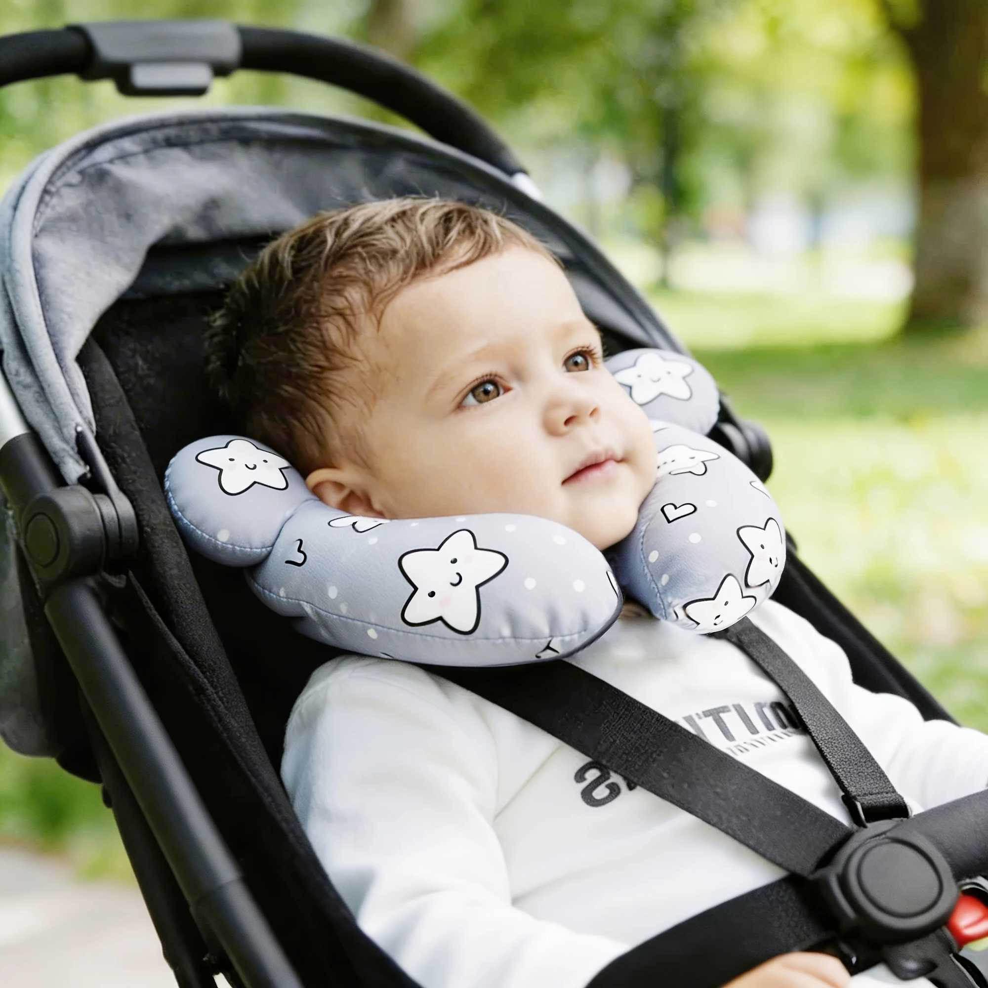 Child car seat headrests stroller neck support pillows headrest pillows for infants strollers and car seats. L260915JR4T
