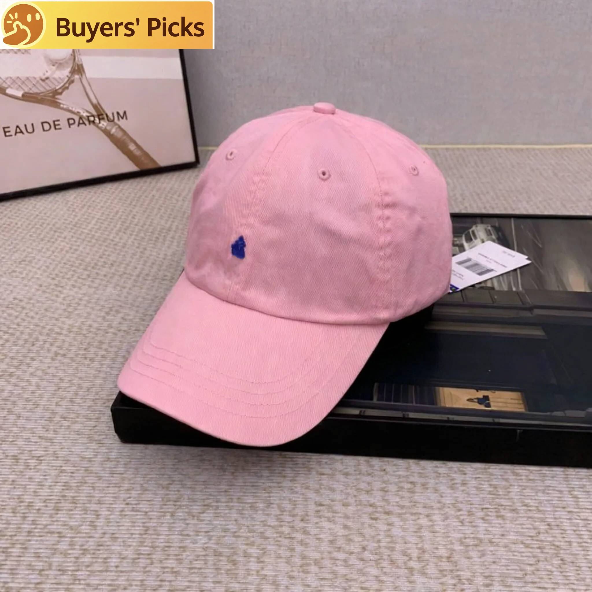 Unisex Summer Washed Cotton Baseball Cap Classic Pony Embroidery | Burgundy Stylish Breathable Sun Hat for Daily Outdoor Casual