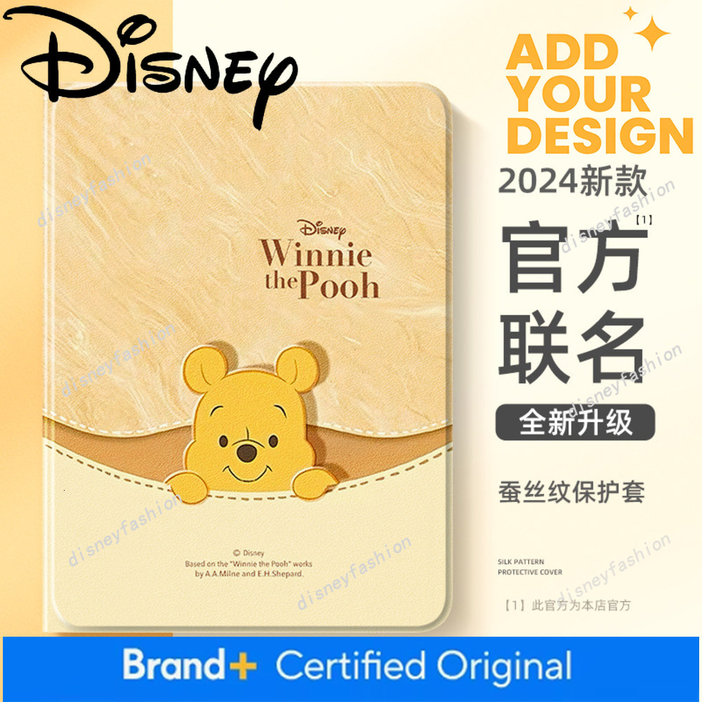 Suitable for 9 Tablet New 7 Winnie the Pooh Pro Apple 9Th Generation 10 Protective Case, iPad Air 6 Female 11-Inch 5 Mini 4 with Pen Slot 3 Disney 2