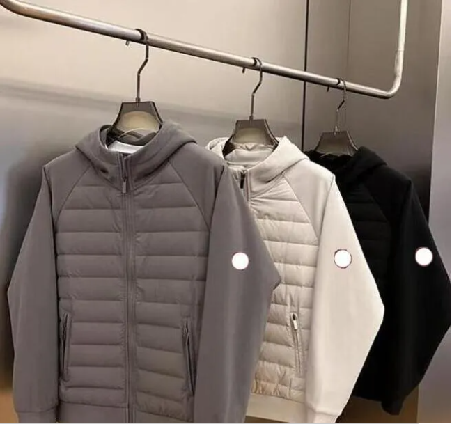 Luxury Patchwork Fashion Mens hooded Jackets canada design unsex Coat cotton Zipper womens men Casual warm Jackets