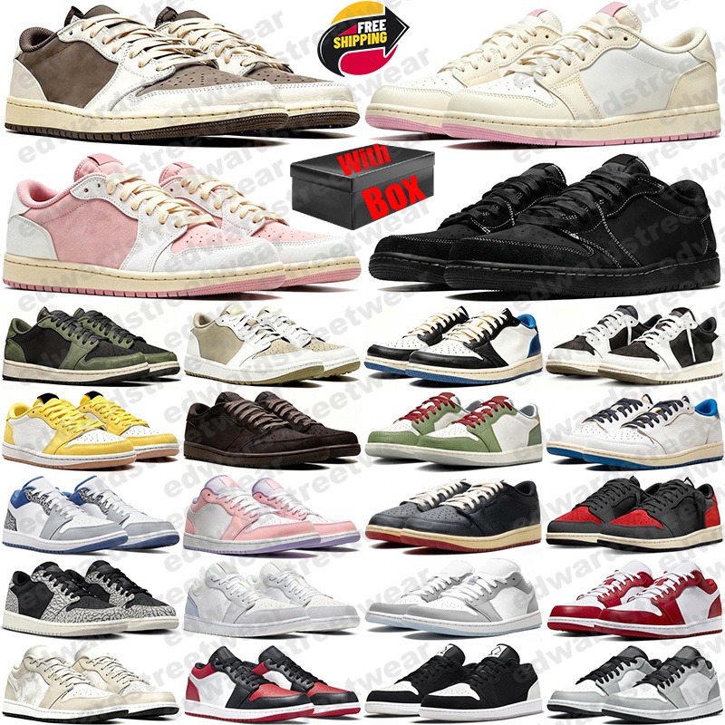 Free Shipping With Box Designer Basketball travi travis scort scoot1s scoots scottjordan low 1 1s lows Sport Shoes sneakers for mens womens d h gate