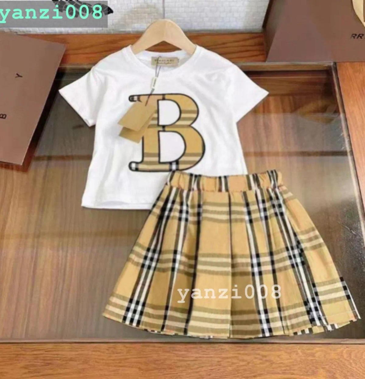 Designer Kids Girls Dress Luxury Brand Baby Girls Dresses Newborn Designer Dress Cotton Short Sleeve Baby Clothes Skirt Little Girl Kids Dress Kids