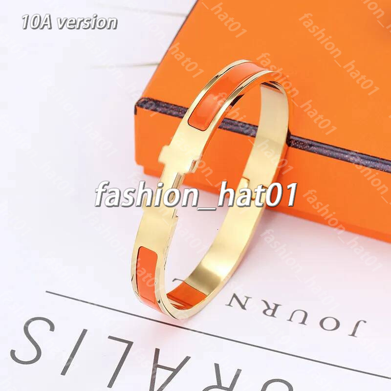 harmes jewellry H bracelets designer 8mm thin Letter Titanium steel luxury buckle harmas bracelet for woman letters bangle man fashion Jewelry 17 si