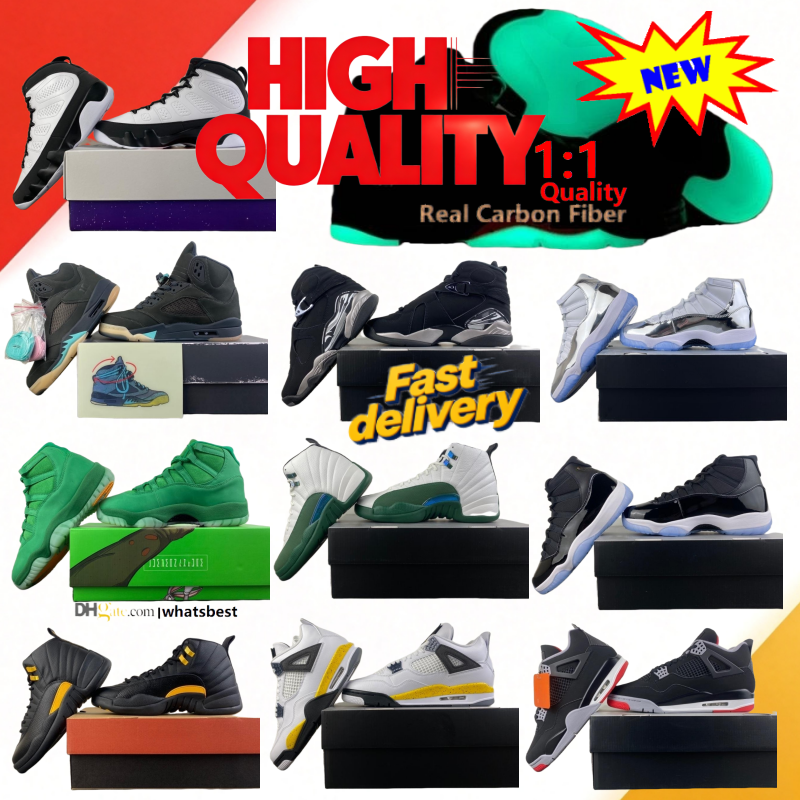 11 Green Screen 9s Space Jam Bred 4s Basketball Shoes High Quality Halloween 5 Oreo 6 Last Shot 14 Bucks 12 Chrome 8 Tour Yellow 4 Black Cement With
