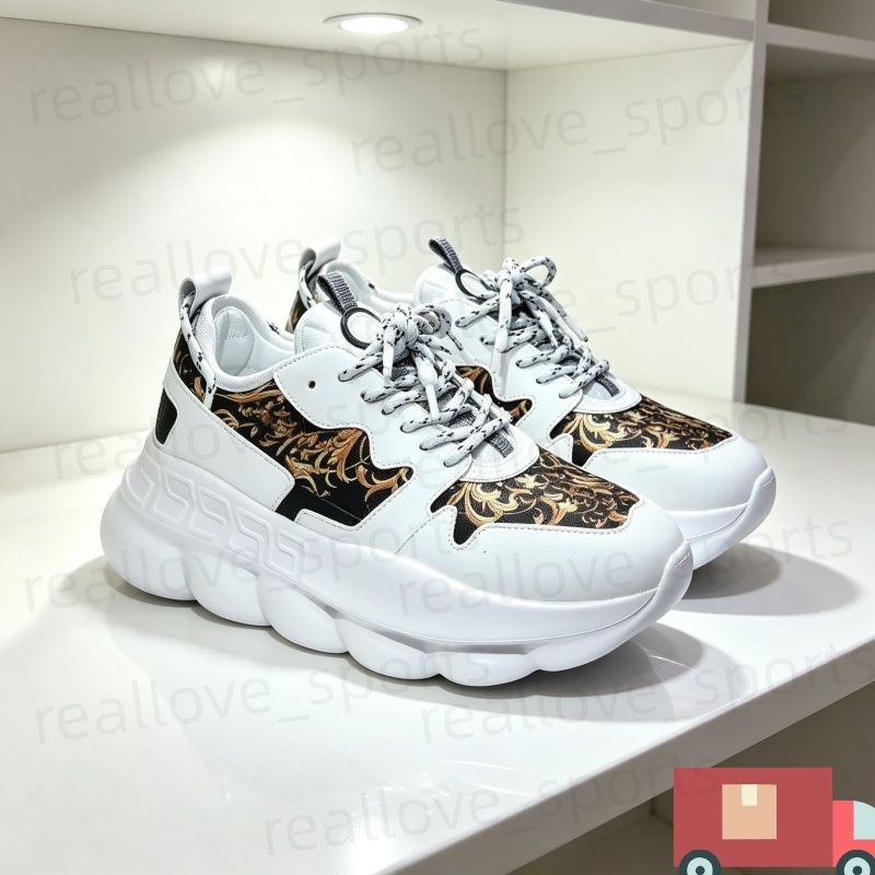 New Sneakers Designer Shoes Running Shoes Top Quality Chain Reflective Height Reaction Mens Womens Lightweight Trainers SIZE 36-46 M1