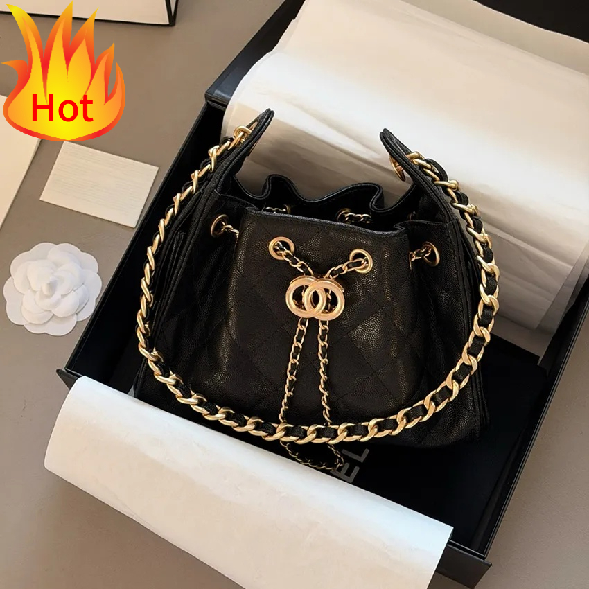 Bucket Bag Designer Tote Bag Fashion Diamond Mesh Mini Luxury Handbag Fishing Net Leather Rope Crossbody Bag Women's Large Capacity Exquisite S