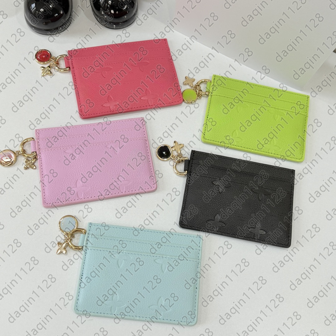 New Fashion Charms Card Holder Luxury Cardholders Designer Bag Mens Womans Coin Purse Mini Credit Card Bags Wallets Money Clip M13647 A02BLO