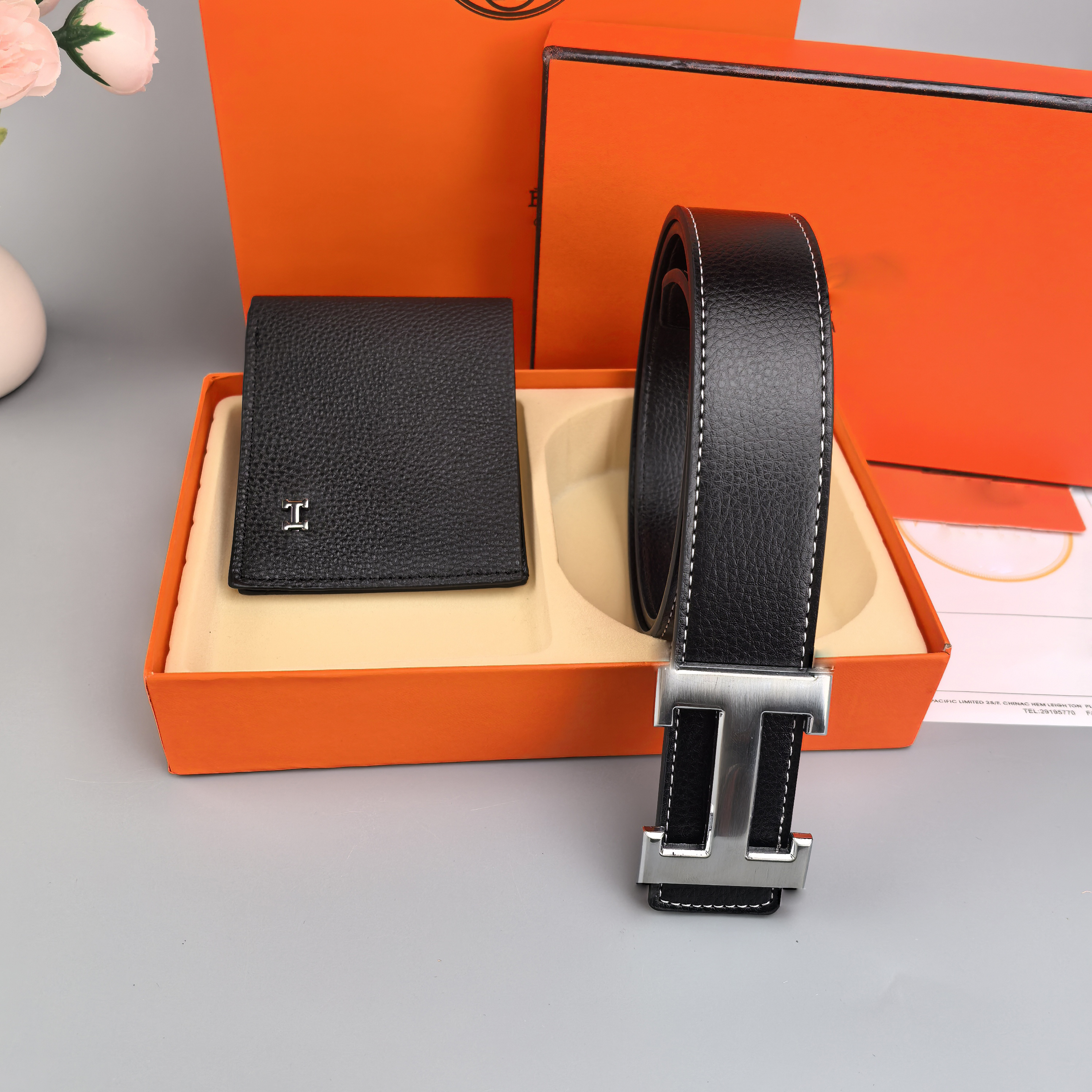 designer H mens belt and wallet set genuine 38mm womens belts for man letter H metal buckle leisure ceinture Classic retro belt hermelywallet hermel