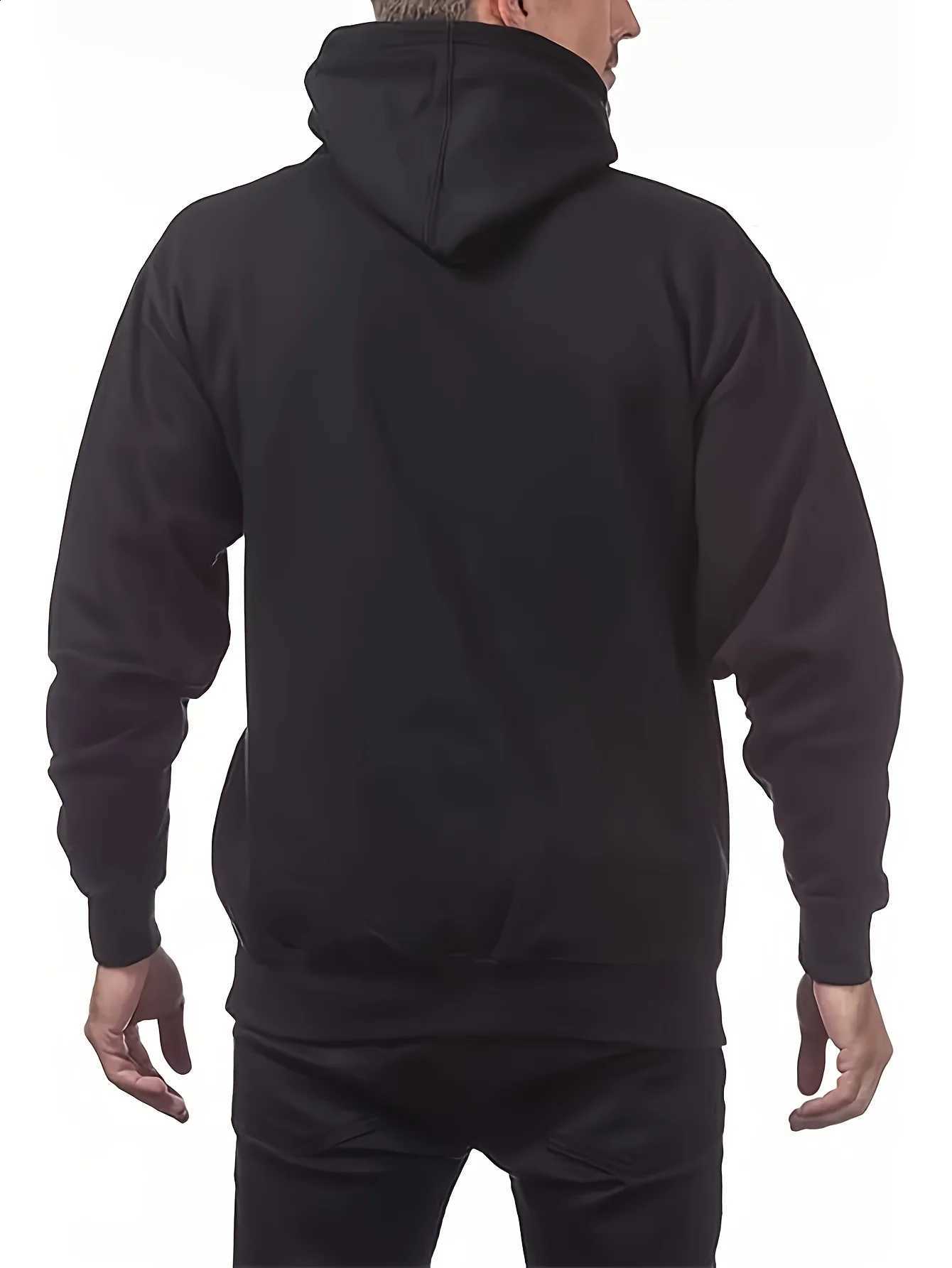 Sweater Bear Hooded Mens Camping Forest Themed Bear with Design Into The Forest I Go Soft Crew Neck Long sleeve Pullover Classic Black Pullover with