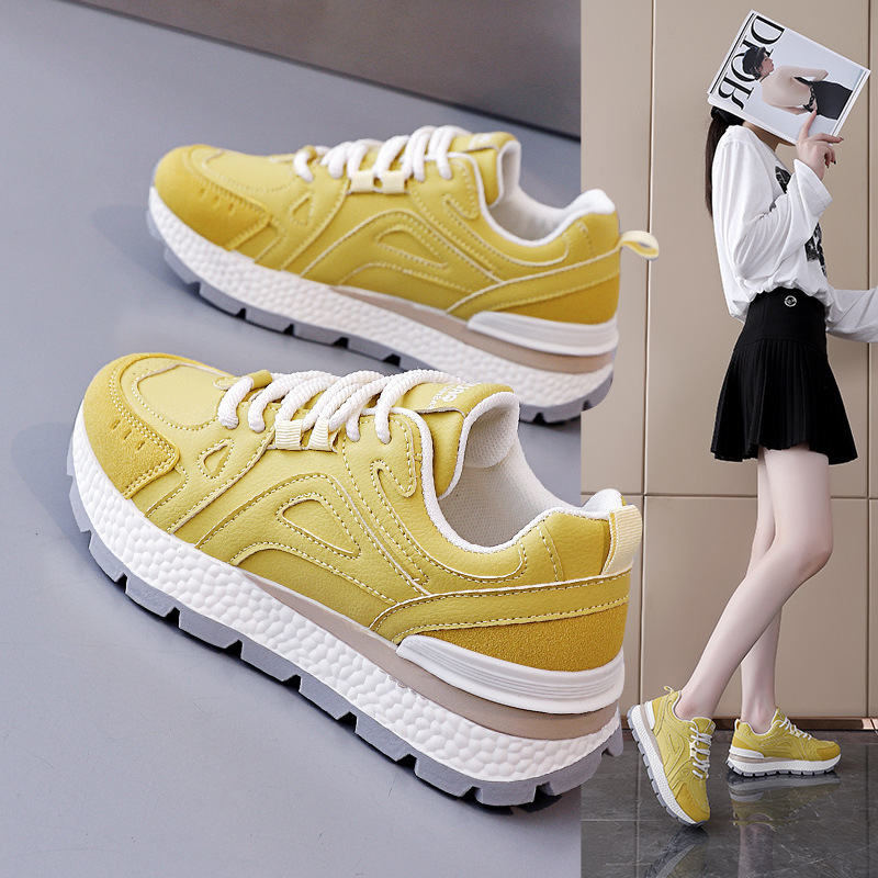 Soft-sole Women's Designer Sneakers Autumn New Hot Sale Platform Running Fashion Comfortable Height Increased Casual Shoes