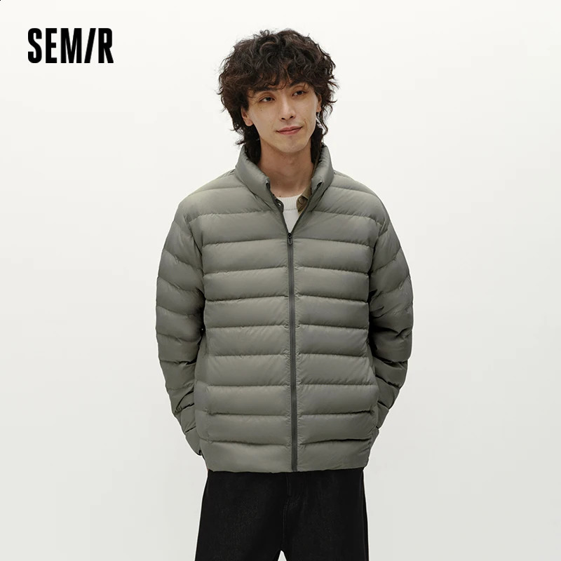 Semir Men Down Jacket Lightweight Build 90 Percent Down Fill Stand Collar 2026 Winter Warm Insulation Cold Weather 260916