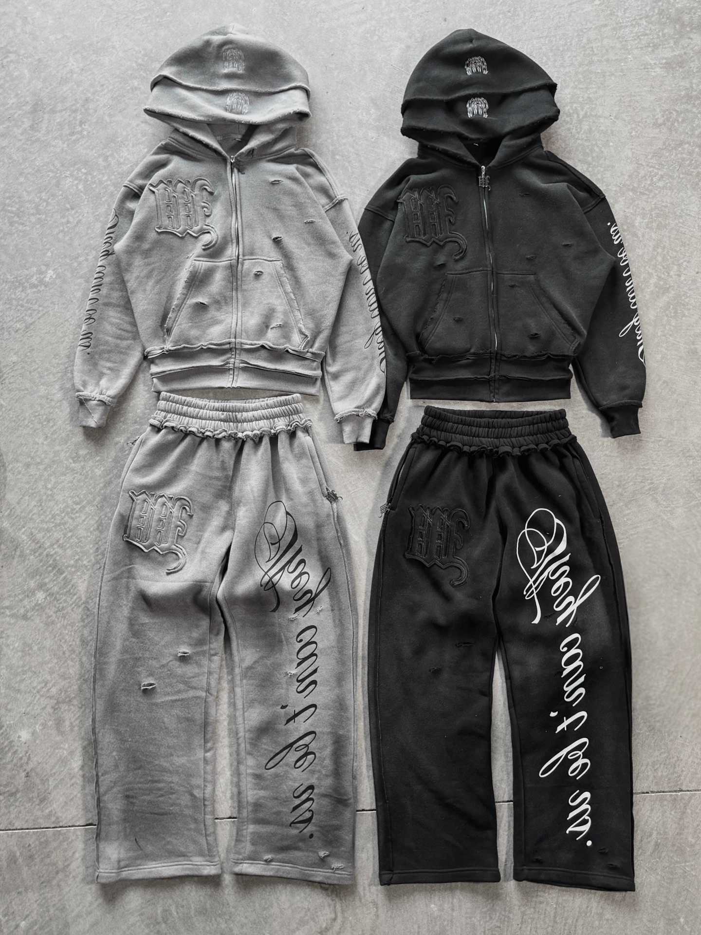 Loose Punk Gothic Y2K Harajuku Hooded Sweatshirt American Embroidered Patch Casual Double Hooded High Street Retro Sports Sui D260916