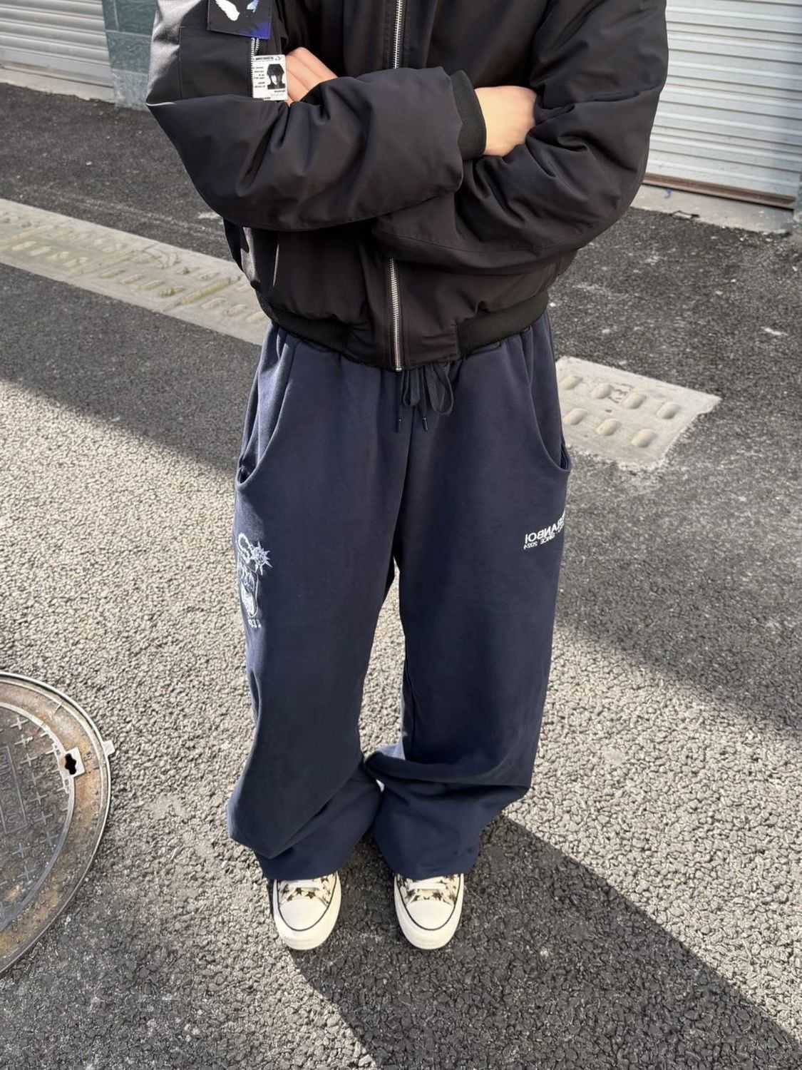 Patterns Embroidery Men's Sweatpants Fashionable Street Style Casual Pants Spring Bottom Male High Waist Y2k Trousers D260916