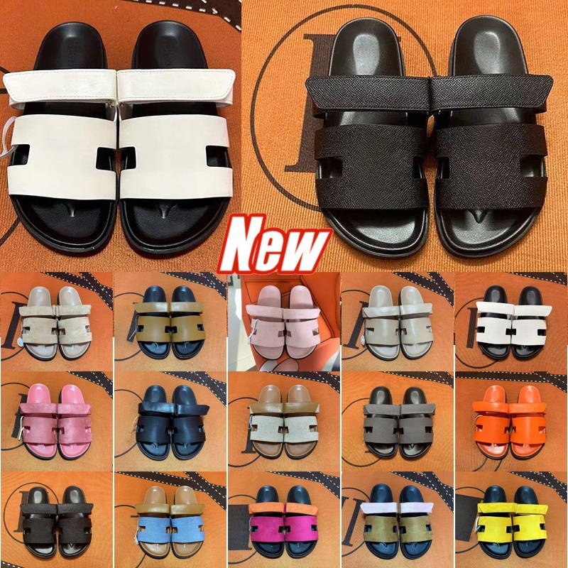 Designer Modern Sandals Men Women Open Toe Velcro Slides Two Strap Platform Slippers Casual Summer Shoes Comfortable Travel Outdoor Footwear Daily 3