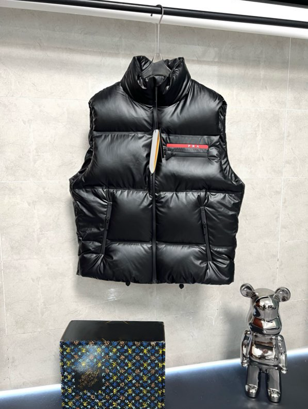 Men's plus size Outerwear & Coats Winter couple down jacket vest logo relief pattern designer men's down jacket Size S-3XL T22F4