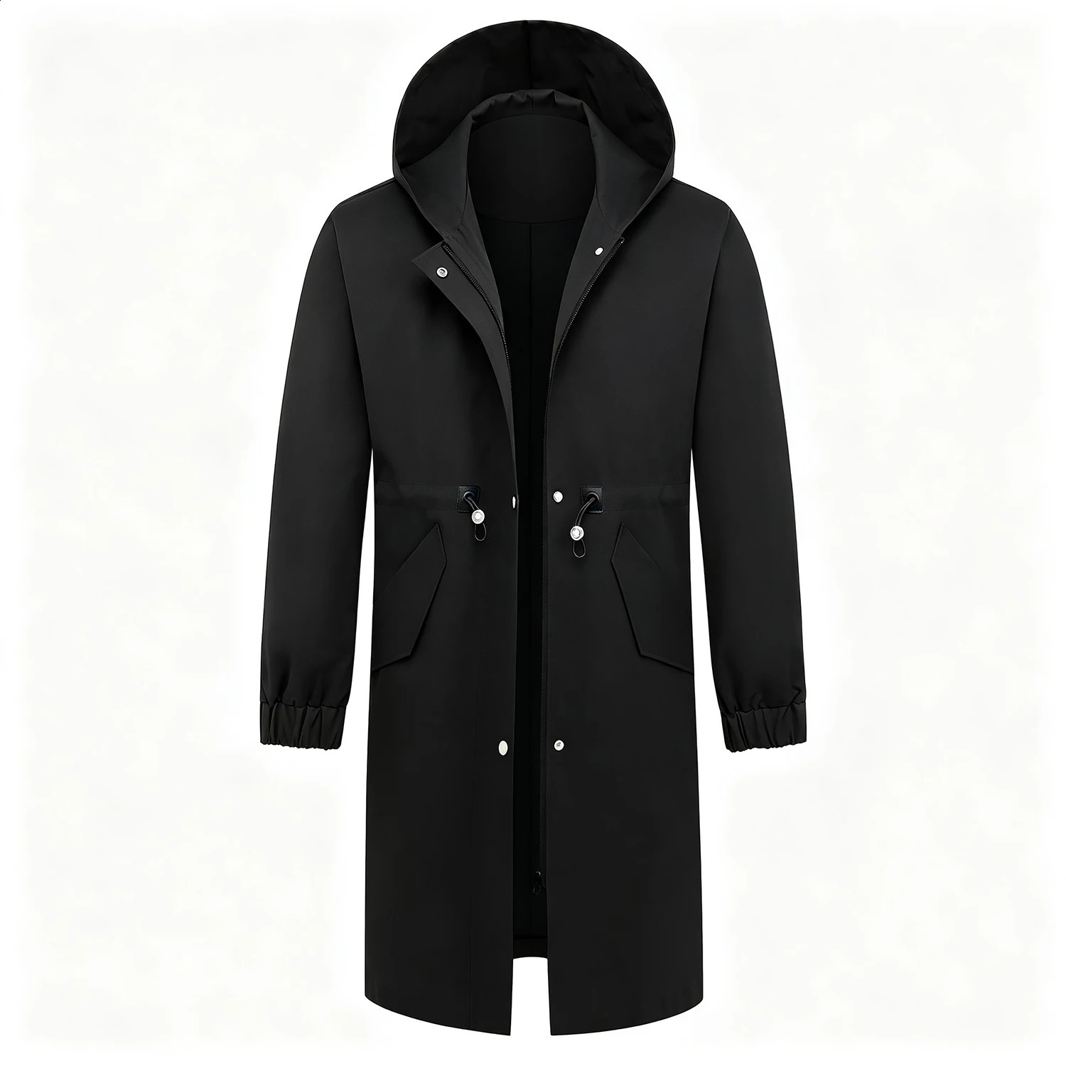 High Quality Woolen Coats Men Autumn Winter Long Hooded Wool Blends Trench Jackets Male Solid Business Casual Outwear Coat Man 260916