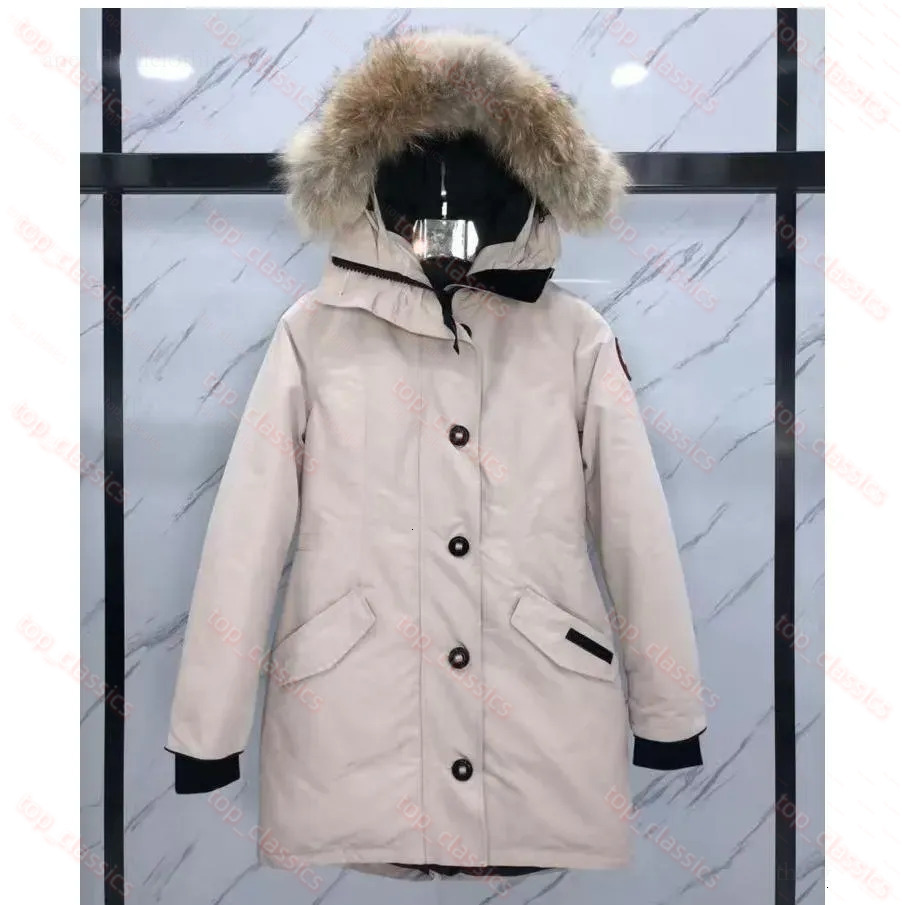Designer Goose Down Jacket Mens Winter Jacket Keep Warm Coyote Fur Winter Thickened Womens Extra Long Hooded Coat Long Parka Down Jacket 5cc