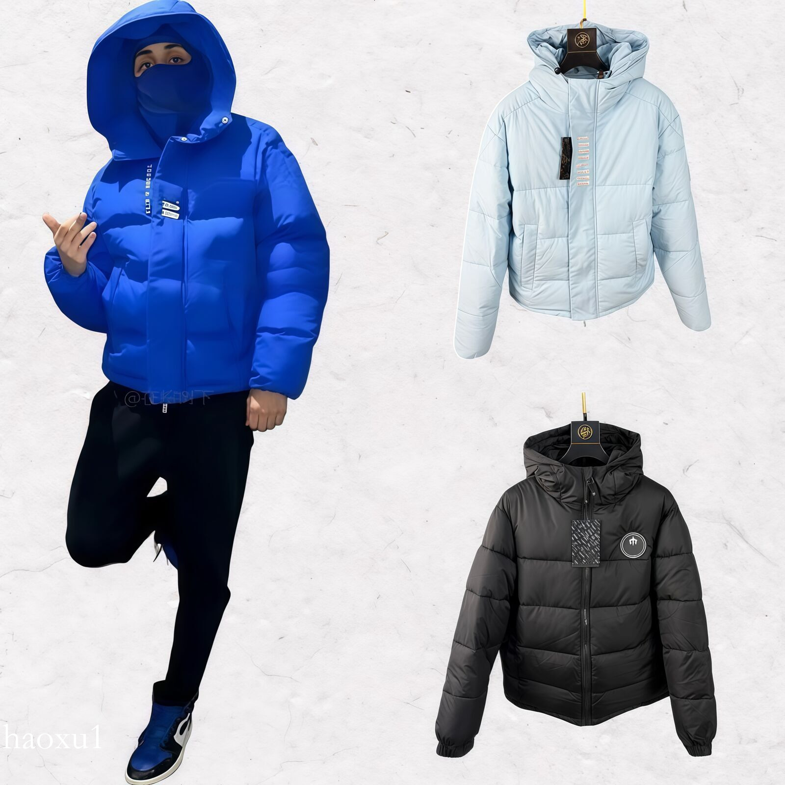 TrapStarp Jacket Irongate Detachable Hooded Puffer Designer Street Men Woman Thick Warm Embroidered Clothing Zipper Puffer Coats Down