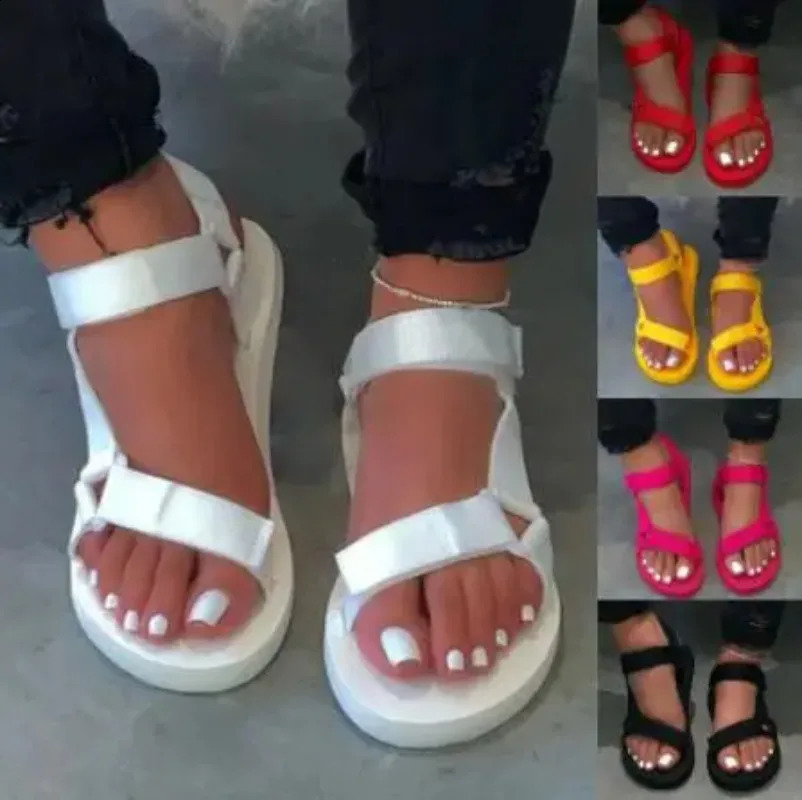Summer Soft Slip Sandals 2026 Women Durable Outdoor Casual Beach Shoes Sandalias 260916