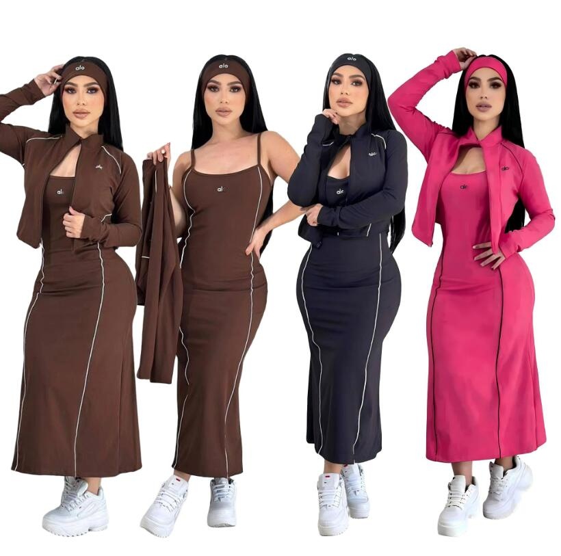 Hooded Sweatshirt and Skirt Two Piece Sets Women Fashion Print Jacket and Bottoms Free Ship Q6364