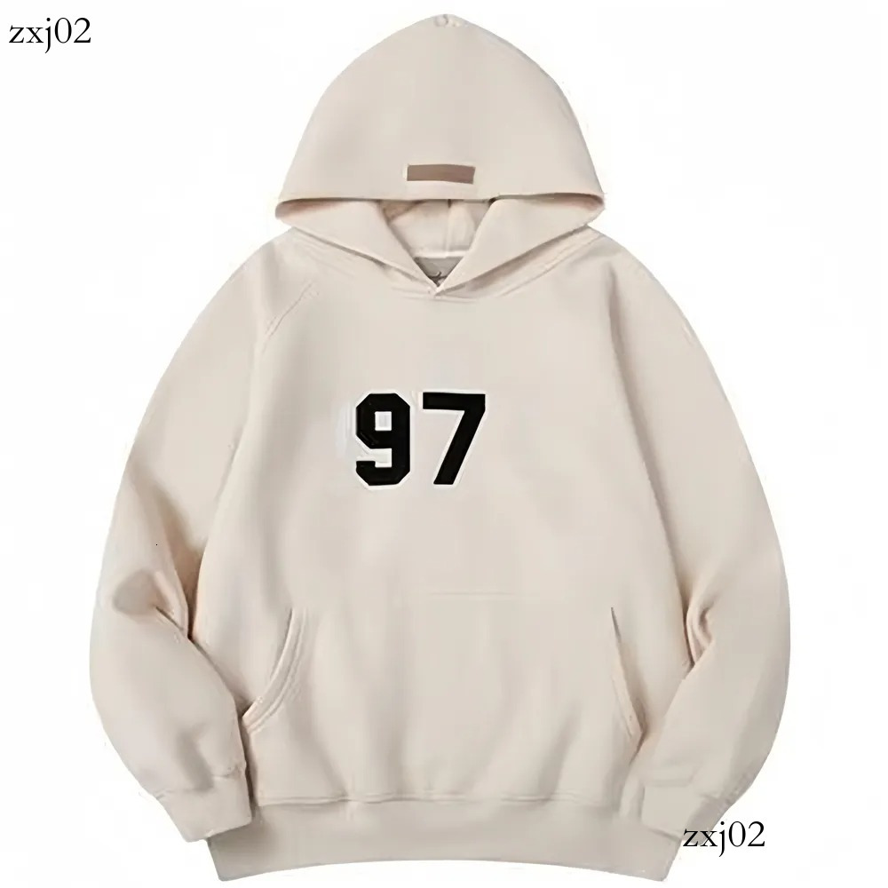Essential Hoodie Men Designer Long Sleeve Round Neck Letter Printed Cotton Overcoat Sweatshirt Streetwear Trendy High Street Style Esentialss Tracks