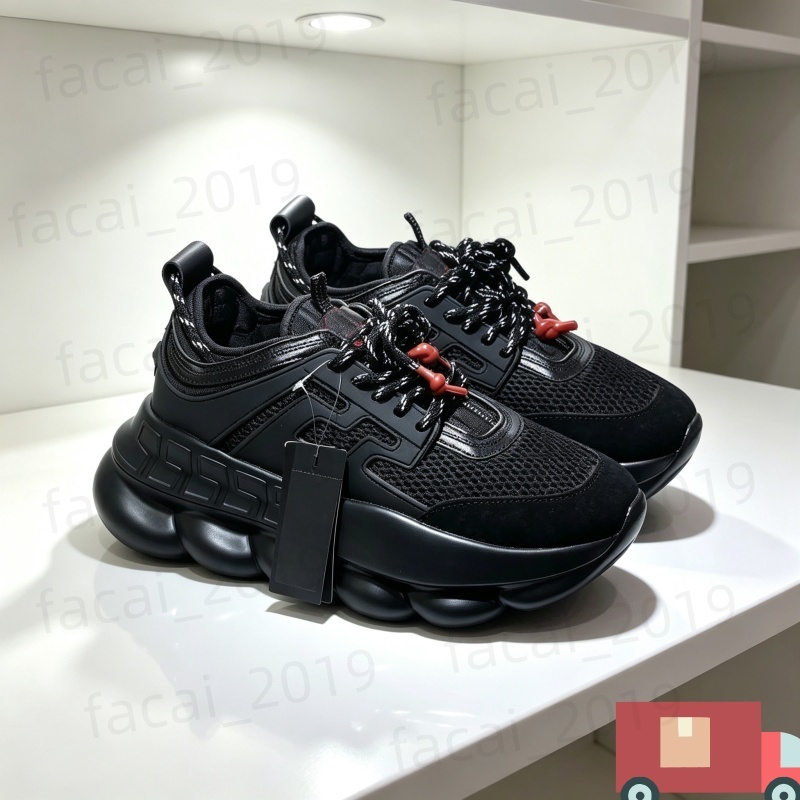 2026 New Sneakers Designer Shoes Running Shoes Top Quality Chain Reflective Height Reaction Mens Womens Lightweight Trainers f1