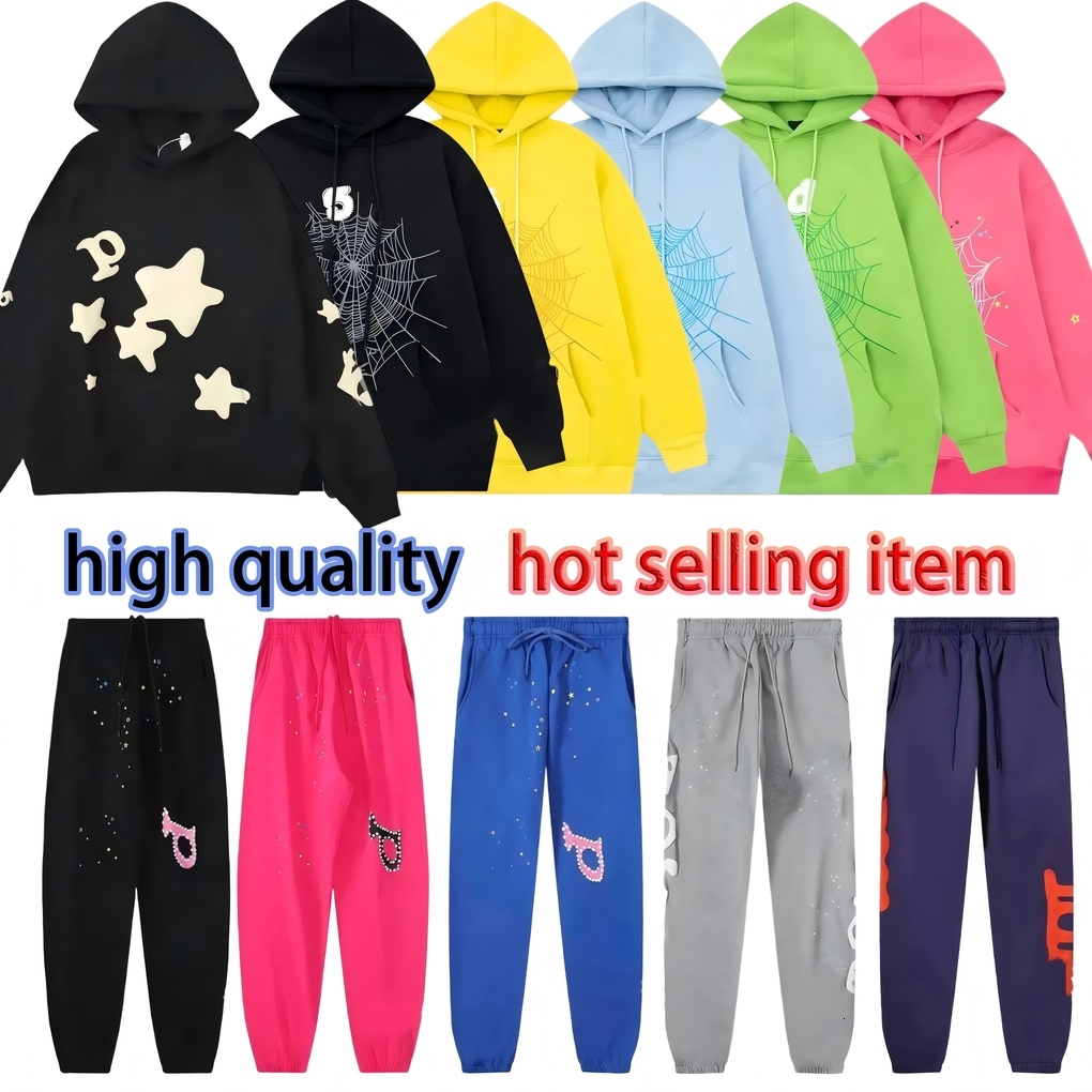 Young Thug Spider Hoodies Mens Designer Puffball Round-Neck Hooded Printed Long-Sleeved Hoodie - Lightweight, Loose-Fitting, Casual Hoodie Pullover