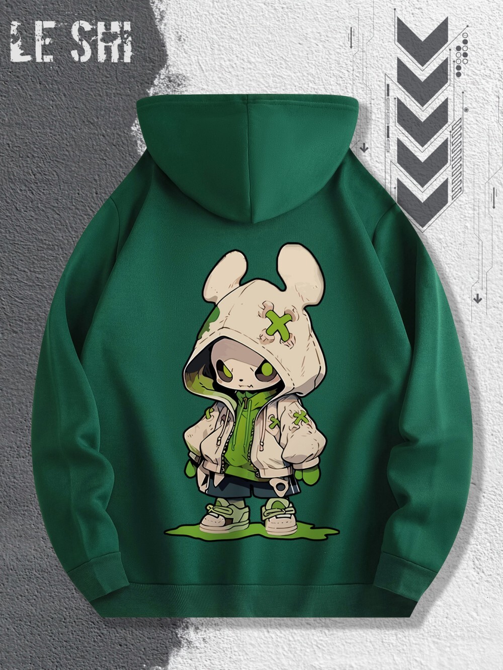 2025 Hot Selling Autumn Men's Trendy Cartoon Character Printed Soft and Comfortable Hoodie Outdoor Urban Street Style Clothing J260916