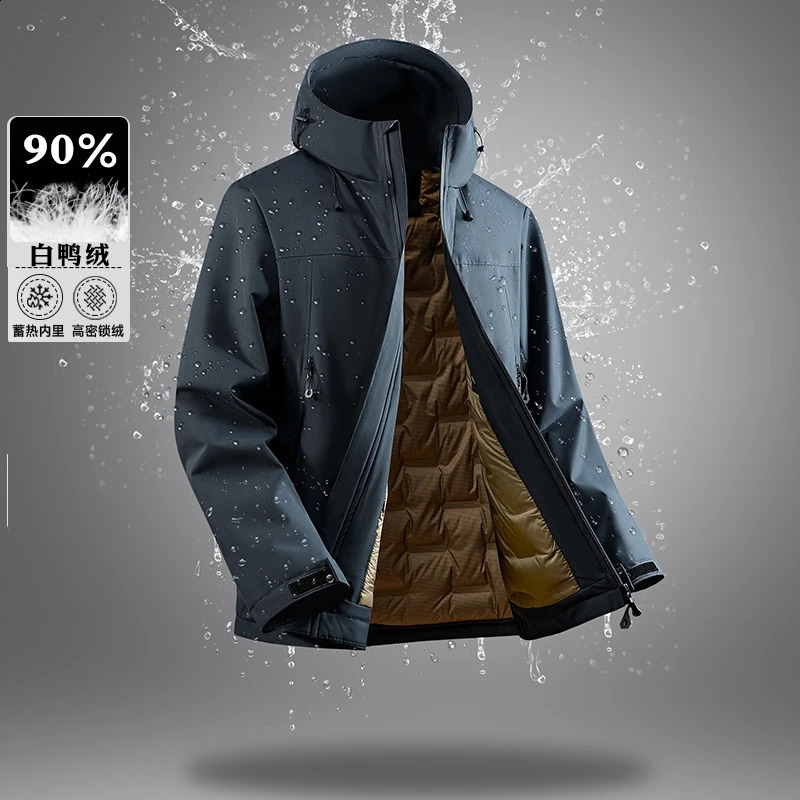 90% White Duck Down Men's Waterproof Windproof Warm Down Jacket Winter Jacket Casual Thick High-quality Clothing 260916