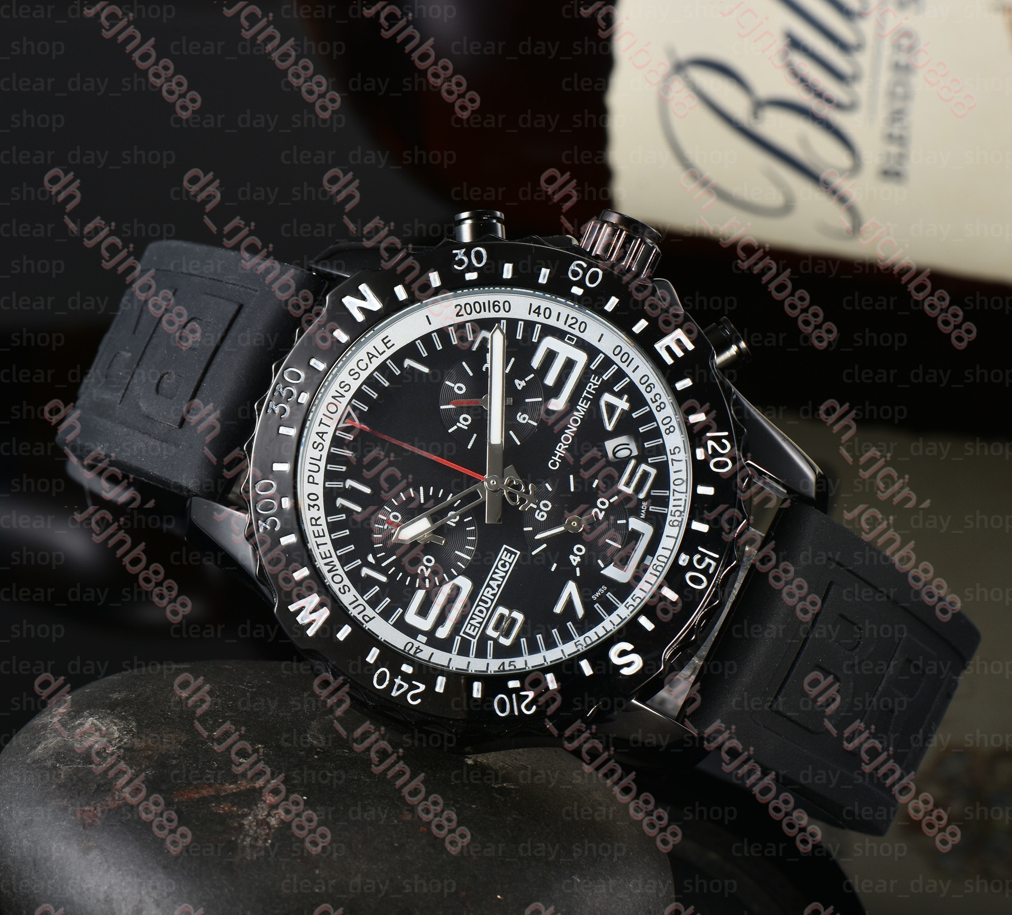 AAA Mens Br Watch Designer Luxury Watch Breillywatch Pilot Chronograph High Quality Automatic/Quartz Movement Stainless Steel Dial Watch Men Women G