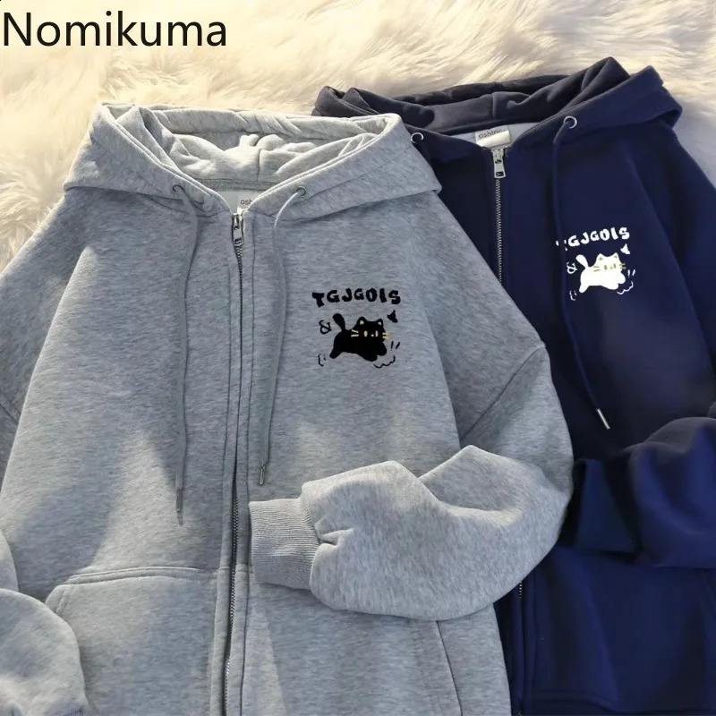 Hooded Sweatshirts for Women 2025 Ropa Mujer Thicked Oversized Jackets Y2k Tops Casual Fashion Anime Zipper Hoodies Coats 49C858 260916