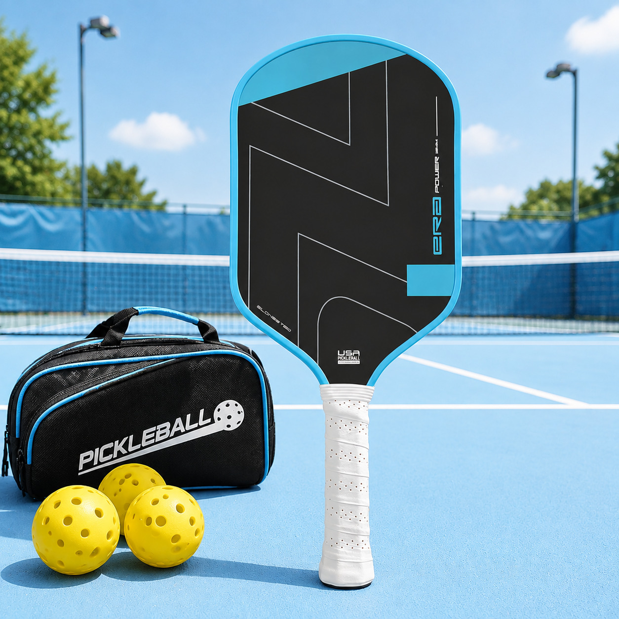 ERA Power Structure T700 Pickleball Paddle with Low-Density EVA Foam PP Honeycomb Core Slender Shape Original Carbon Fiber J260916