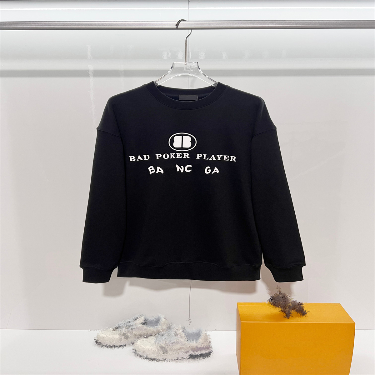 Men's Plus Size Hoodies & Sweatshirts in autumn / winter 2025 knitting machine Custom jnlarged detail crew neck cotton M6916s12