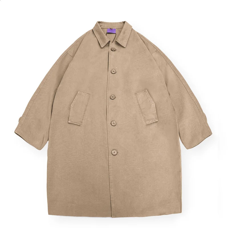 Akkad Kuti 2026 Winter of The Season Men's Retro Solid Color Cotton Jacket Mid-Length Cityboy Workwear Style 260916