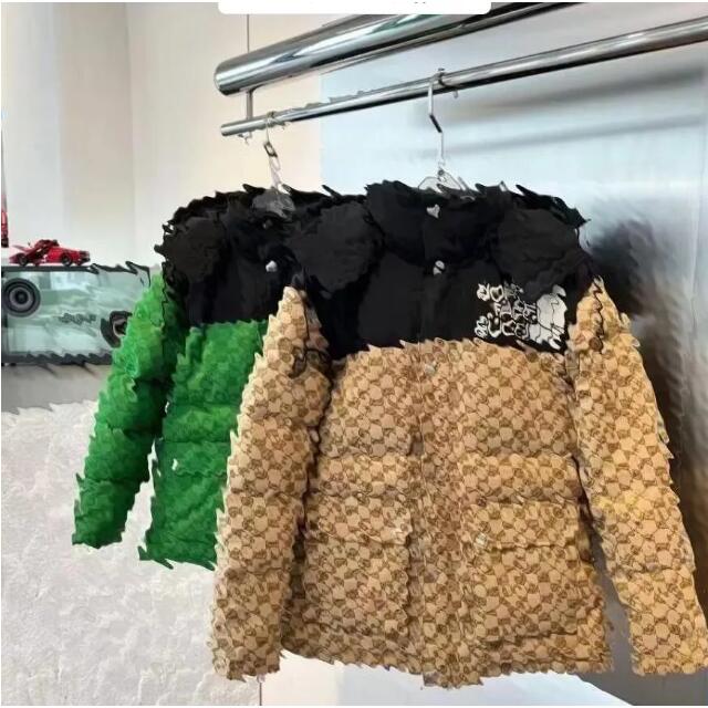 Embroderied designer Winter men's Cotton Padded Thick Parkas Jackets black Streetwear couple varsity Casual puff body Warmth jacket Print women