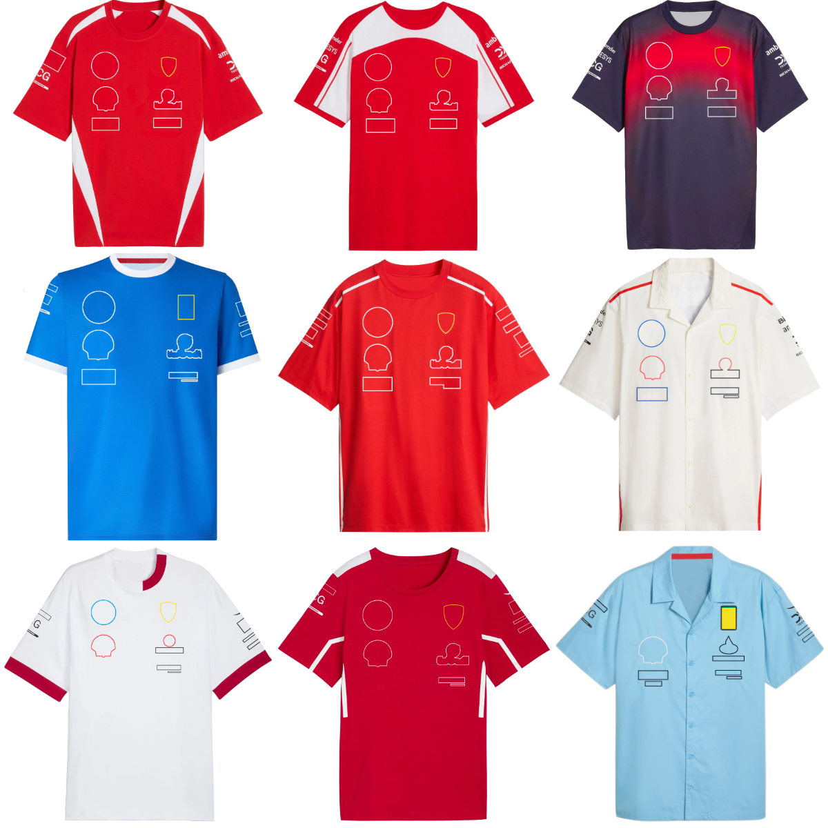F1 2026 Team Replica T-shirt Special Edition Formula 1 Driver Racing Polo Shirt Jersey Motorsport Car Fans Men and Women Summer Tee