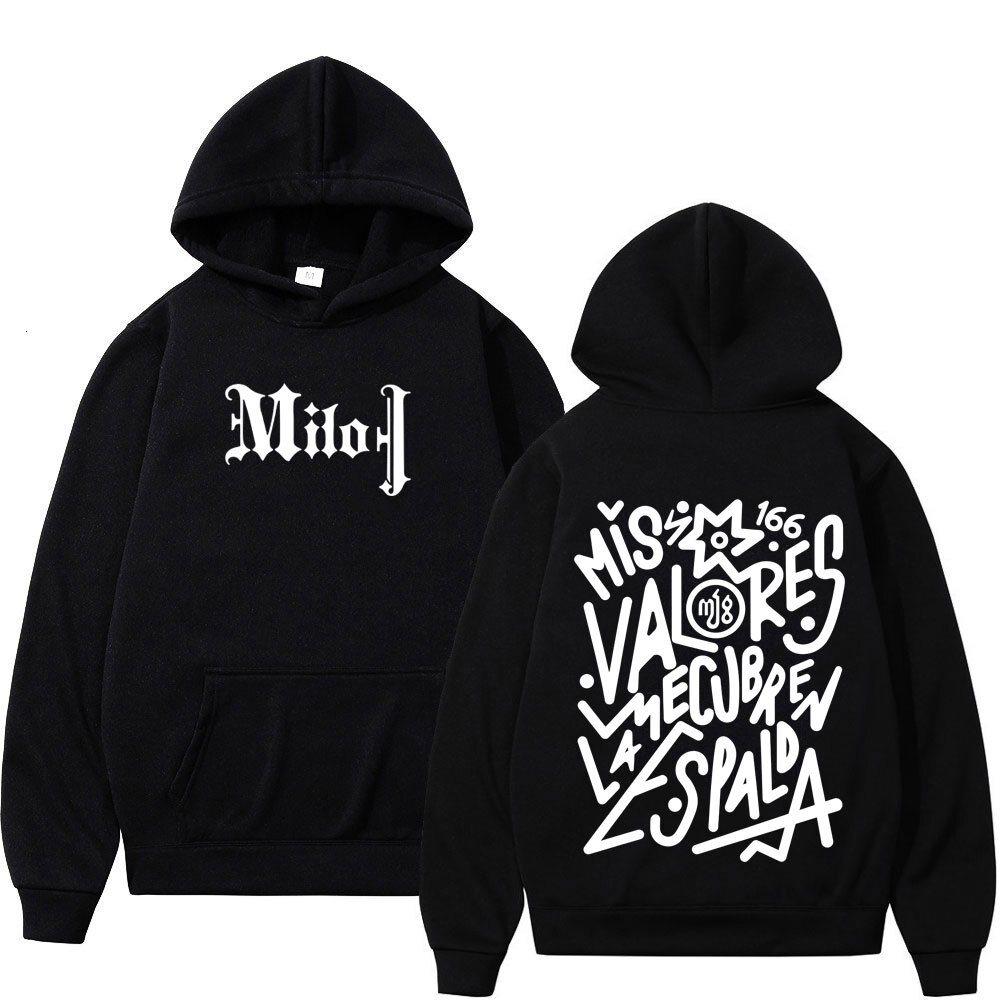 Rapper Milo J Fashion Graphic Hoodie Men Women Vintage Pullover Loose Casual Thick Oversized Gothic Punk Hooded Sweatshirts Top 26L0916