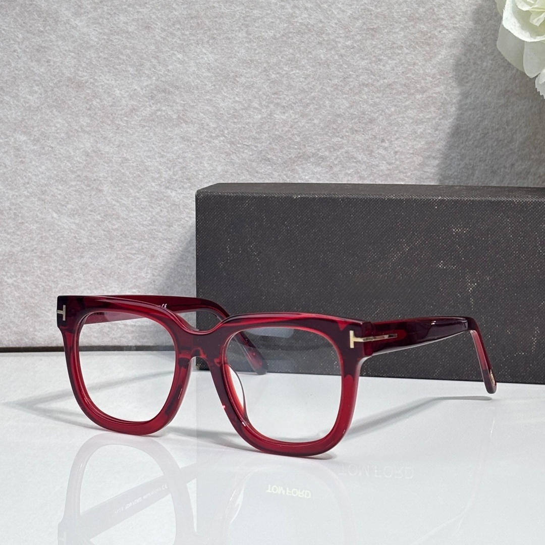 Unisex Bold Square Thick Acetate Optical Glasses Big Full Frame T Shape Gold Metal Ornament Blue Light Blocking Clear Lens Men Women Prescription Ey